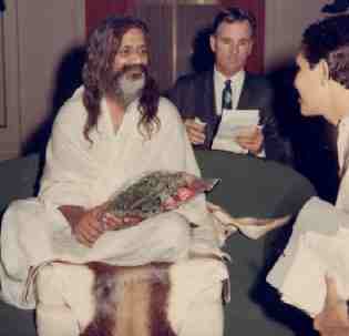 Charles F. Lutes with Maharishi Mahesh Yogi